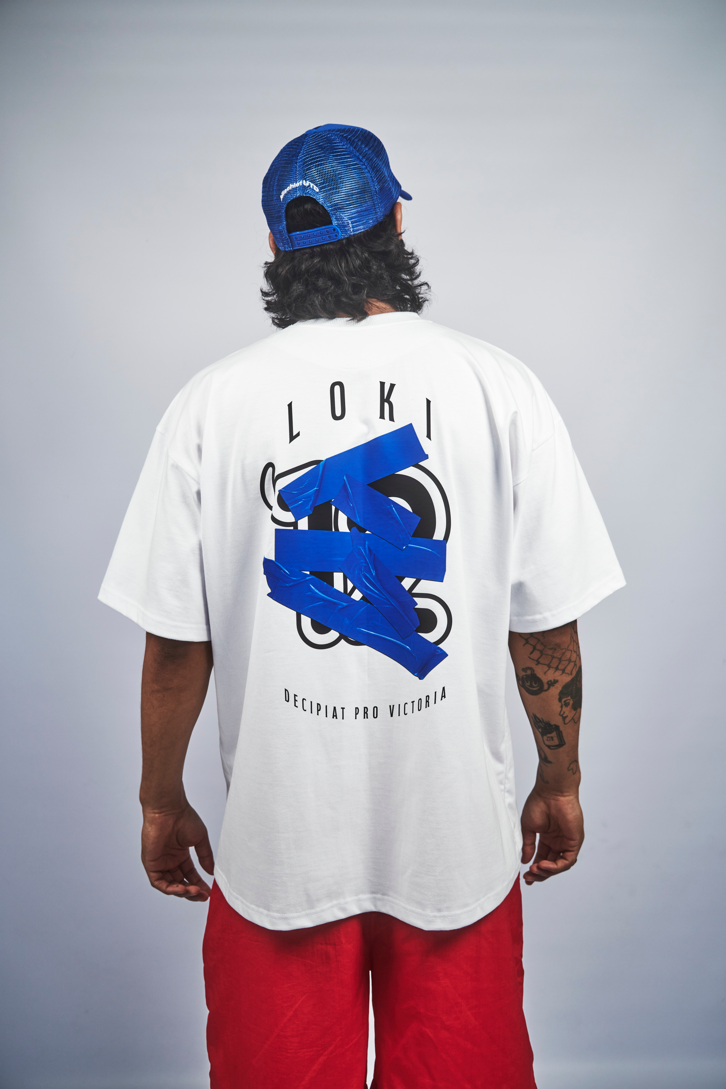 Cobalt blue "PLAY DIRTY" Trucker