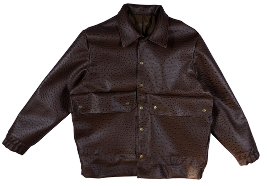 Heritage brown leather jacket