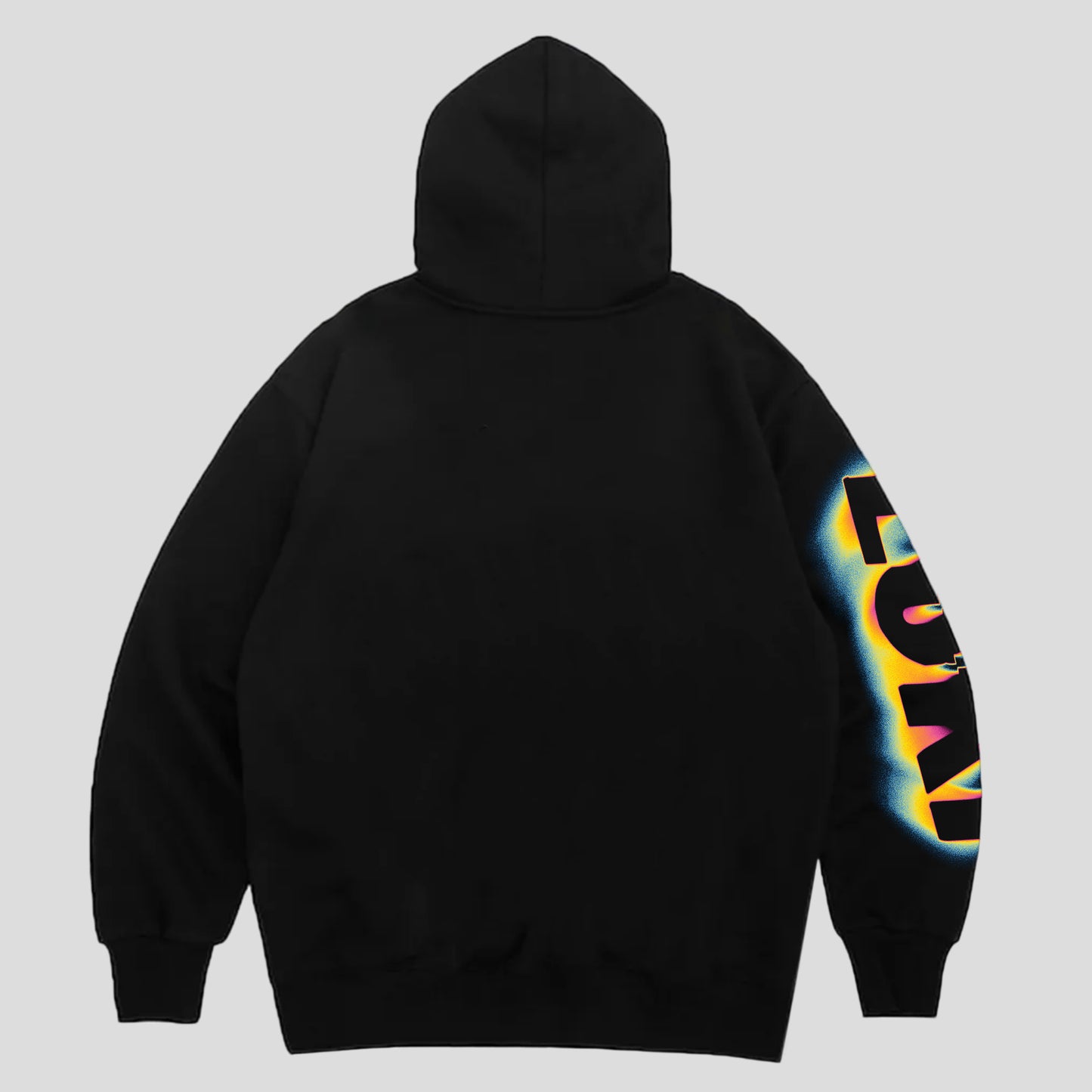 Black 260gsm Thermal Graphic Hoodie