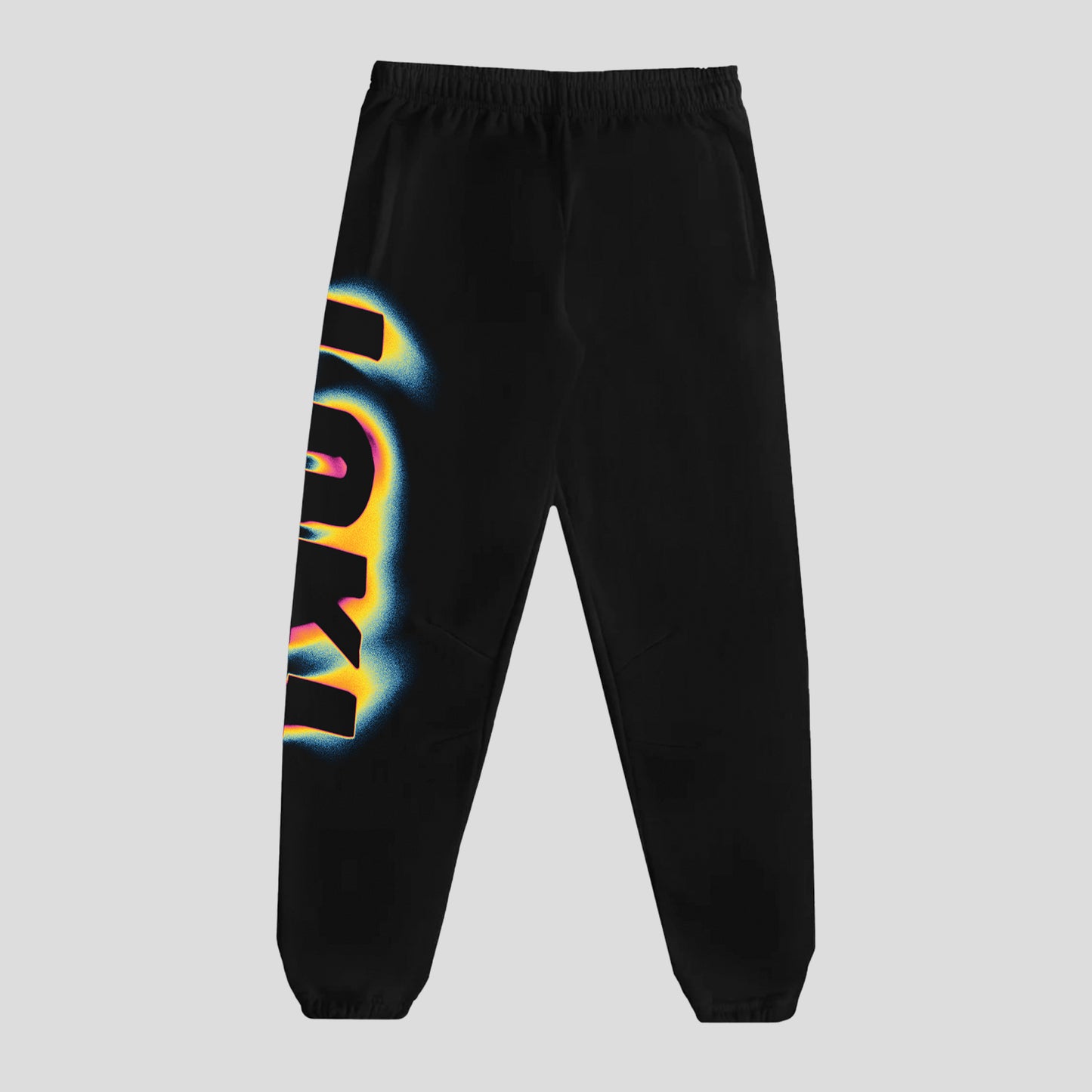 Black 260gsm Thermal Graphic Trackpants